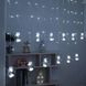 Светодиодная новогодняя гирлянда штора Шарики с пультом 12 предметов Белый тёплый Артикул: 50900000015 фото 7