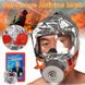 Маска противогаз из алюминиевой фольги, панорамный противогаз Fire mask защита головы от радиации ws75493 фото 5