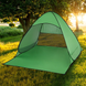 Палатка пляжная зеленая 150/165/110 автоматическая пляжная палатка со шторкой Артикул: G14834 фото 4