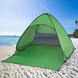 Палатка пляжная зеленая 150/165/110 автоматическая пляжная палатка со шторкой Артикул: G14834 фото 1