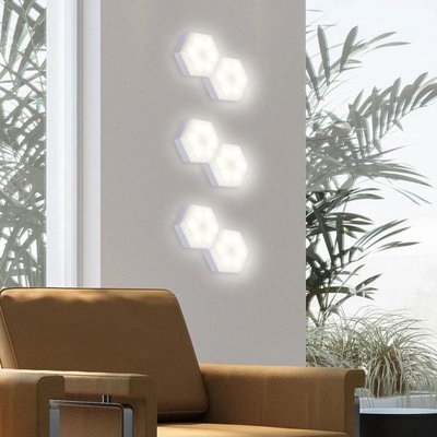 Модульная настенная Шестигранная комбинированная Лампа Цветная настенный светильник 6 шт Артикул: 20552011258 фото