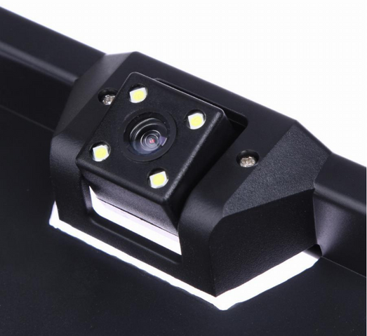 Камера заднего вида в авто номерной рамке с 4 LED подсветкой Black Артикул: 226846434 фото