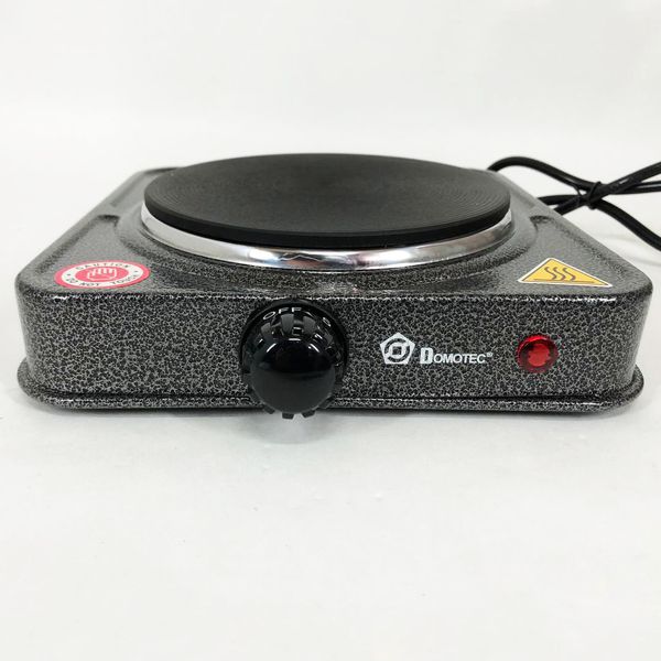 Електроплита настільна DOMOTEC MS-5821 (дискова на 1 конфорку/1Д), маленька переносна електроплита ws86864 фото