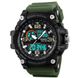 Часы наручные мужские SKMEI 1283AG ARMY GREEN, армейские часы противоударные. Цвет: зеленый ws28574 фото 2