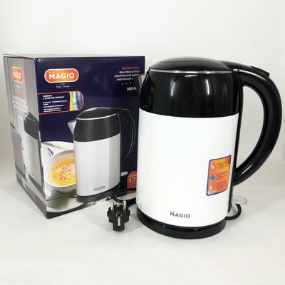 Електрочайник-термос MAGIO MG-985, 1.7л, стильний електричний чайник, електронний чайник ws11677 фото