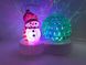 Светодиодный диско шар + Снеговик, светильник новогодний Артикул: mu11933652 фото 3