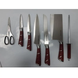 Набор кухонных ножей черный Rainberg RB-8805 8 в 1 из нержавеющей стали на деревянной подставке, ножи для кухни Артикул: 2288805/2 фото 6
