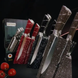 Набор кухонных ножей черный Rainberg RB-8805 8 в 1 из нержавеющей стали на деревянной подставке, ножи для кухни Артикул: 2288805/2 фото 2