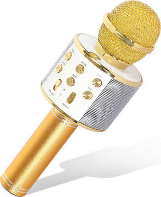 Беспроводной микрофон для караоке Wster WS-858 Розовый Артикул: sp20030822/4 фото