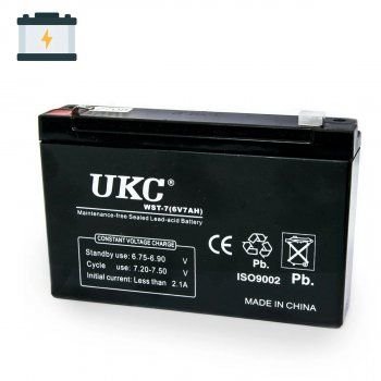 Аккумуляторная батарея AGM UKC WST-10 6V 10Ah аккумулятор для УПСа, аккумулятор для детского электромобиля Артикул: sp56987422 фото