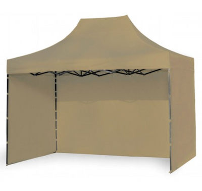 Раздвижной шатер гармошка 2x3 м, + три стороны (7м), /30мм/0,8мм/20кг Бежевый 889837 фото