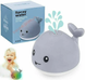 Игрушки для ванной для детей "Кит фонтан" Mini Whale Fountain плавающие игрушки для купания малышей Артикул: 237EL-107A/2 фото 4